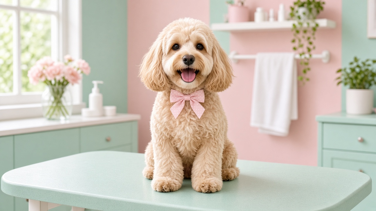 Scruff & Buff Grooming example website with dog photos, made by Tin